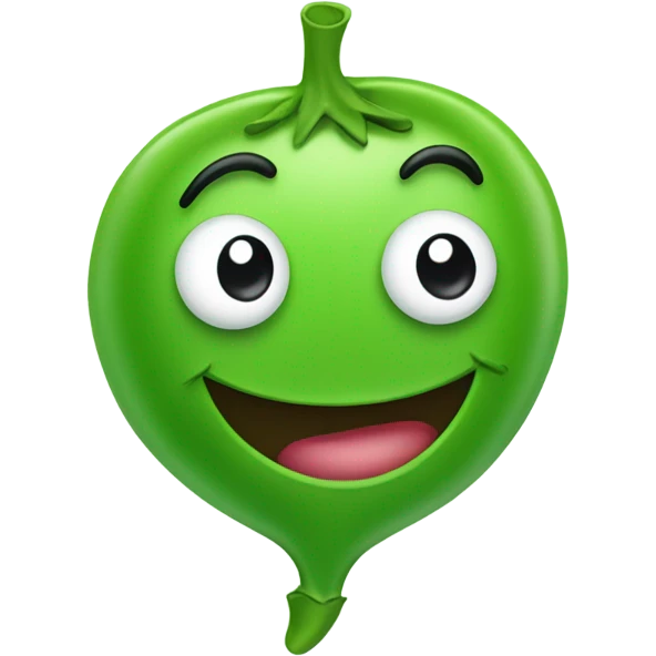 Smiley pea emoji