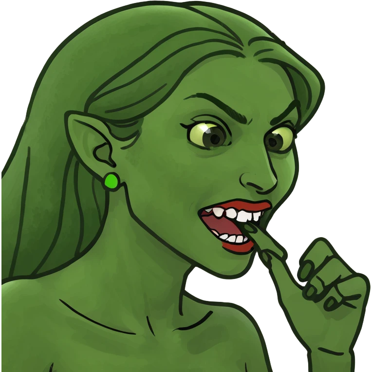 woman biting her nail emoji