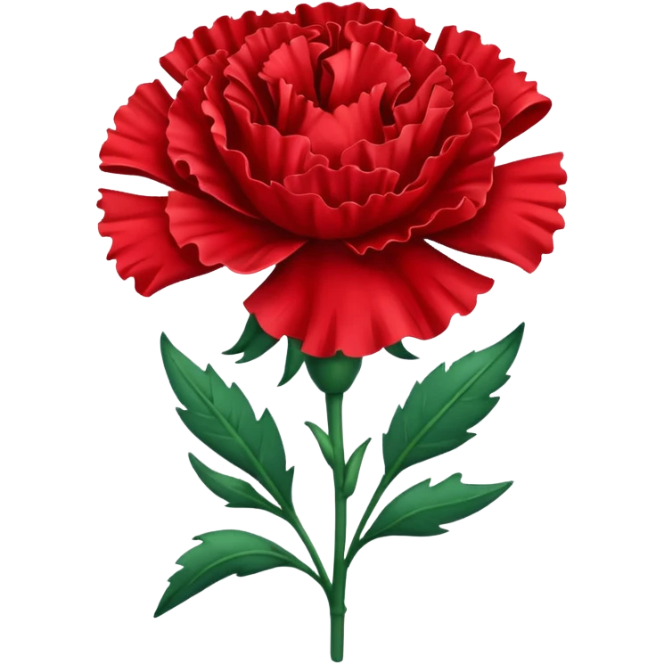 Red carnation emoji