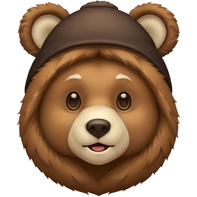 only bear ear hat emoji