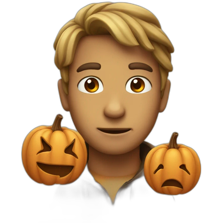 autumn nervous emoji with a smile emoji