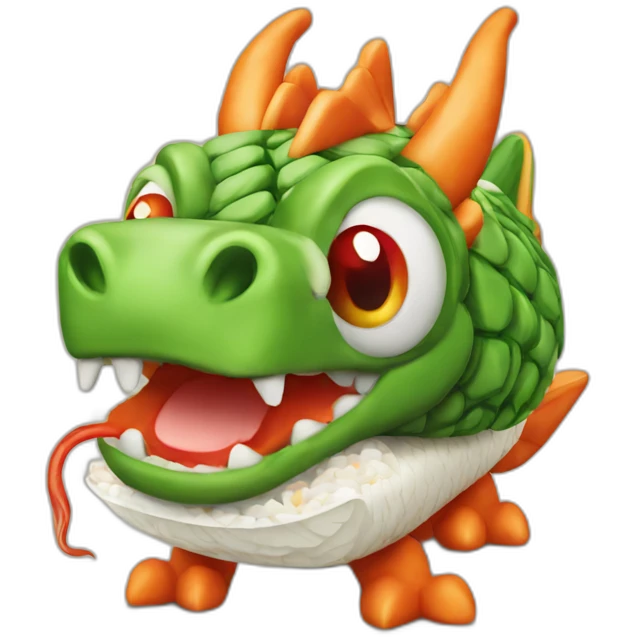 Dragon sushi emoji
