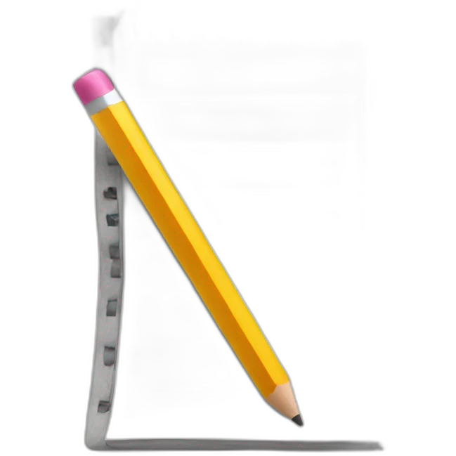 notepad with pencil emoji