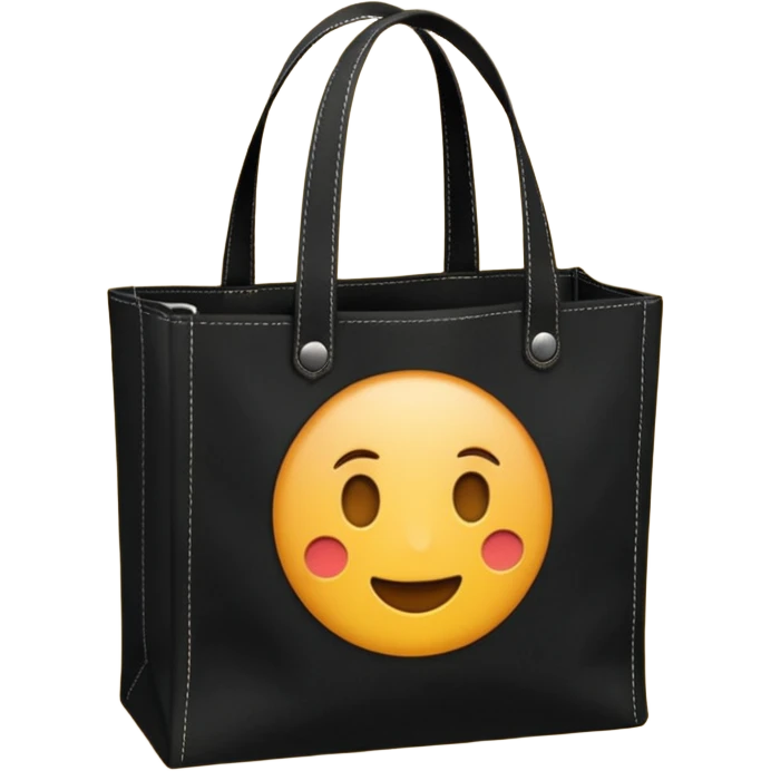 tote bag negra emoji