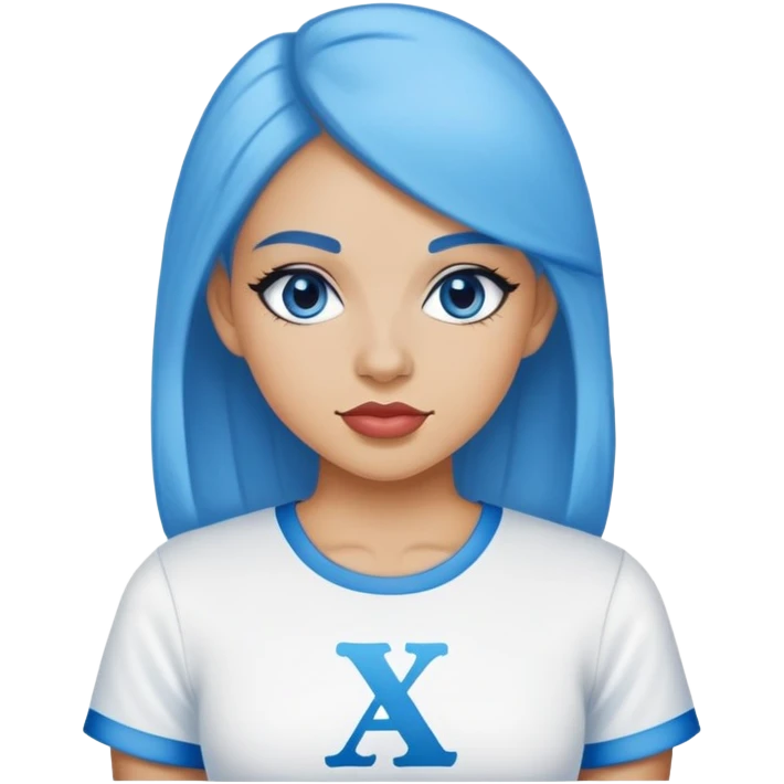 blue sorority girl  emoji