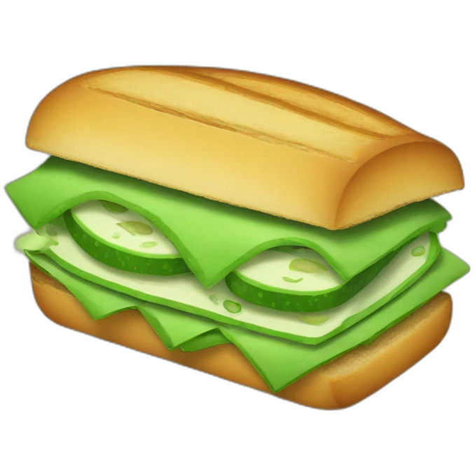 a green sandwich emoji