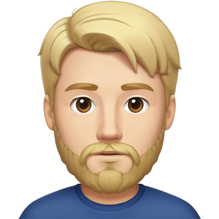 Mr Beast with blonde hair and beard emoji