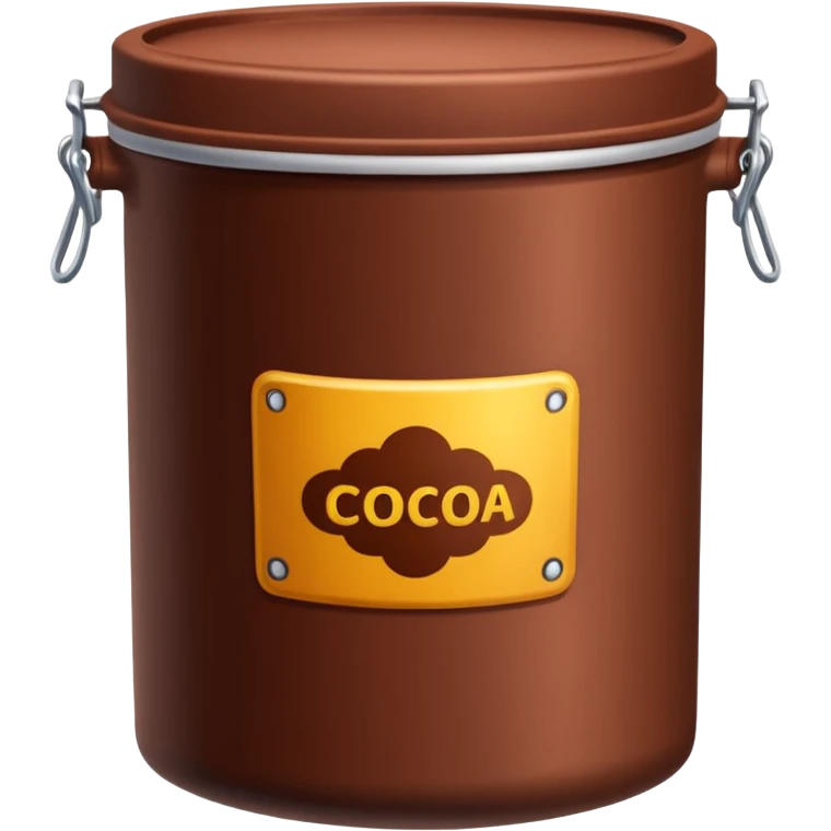 container of cocoa powder emoji