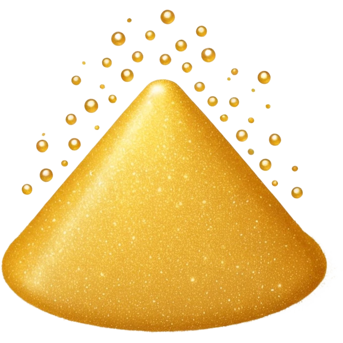 fine, tiny glitter dust, sparkling brightly like magical dust. Small particles, glossy, smooth, soft shadows, white background.

 emoji