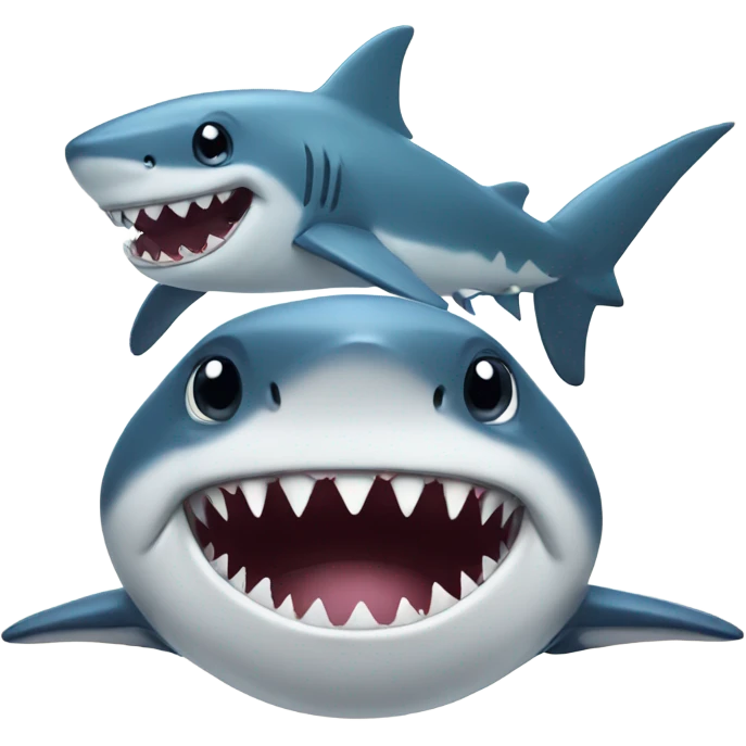 Shark and baby shark emoji