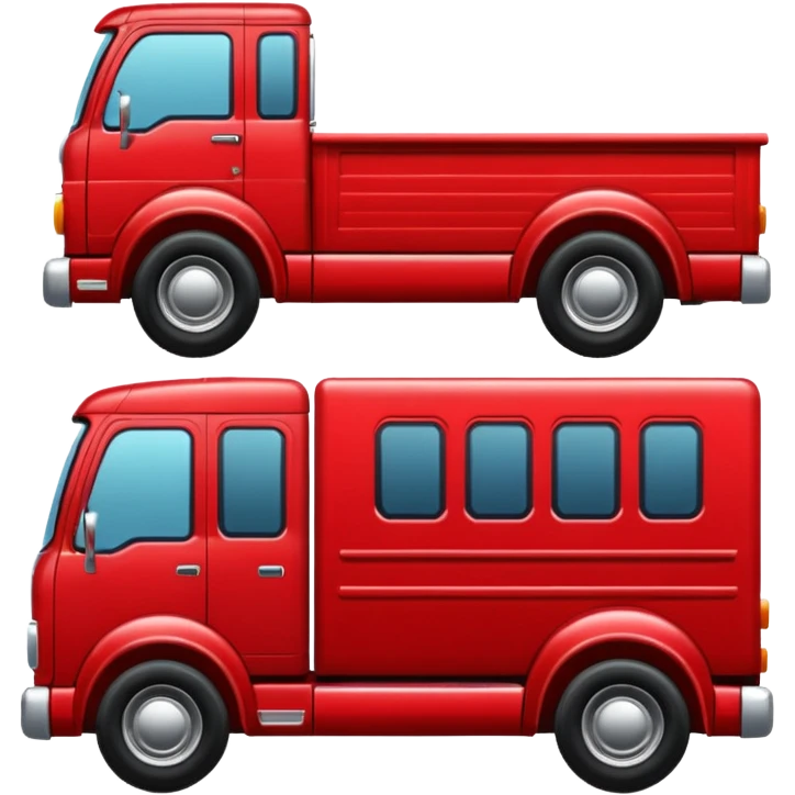 red truck emoji