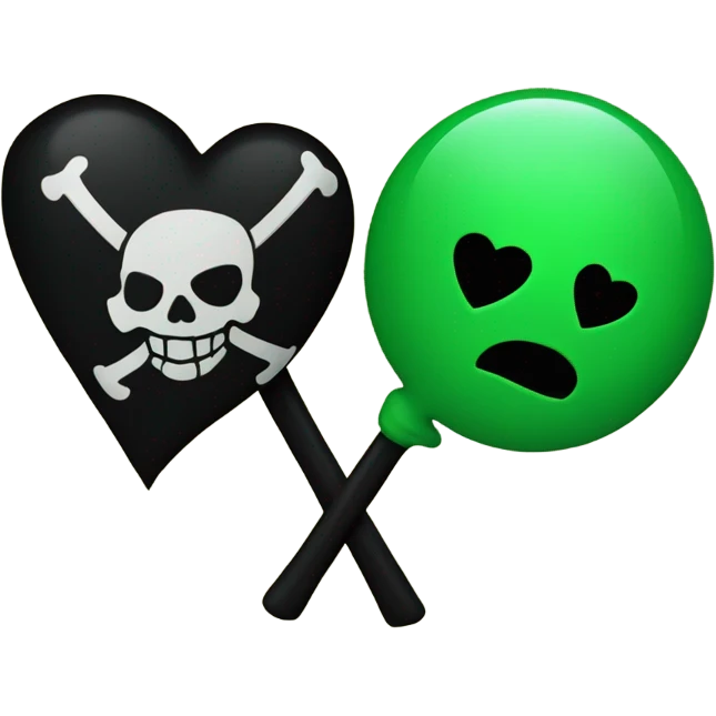 💚🏴‍☠️ emoji