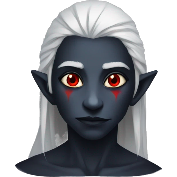 drow, red eyes emoji