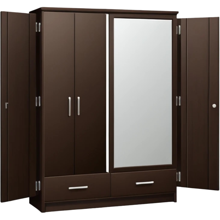 wardrobe modern closed mirror door emoji