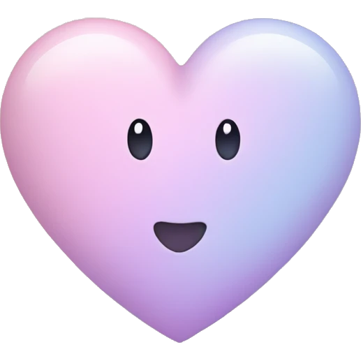 Pastel heart emoji