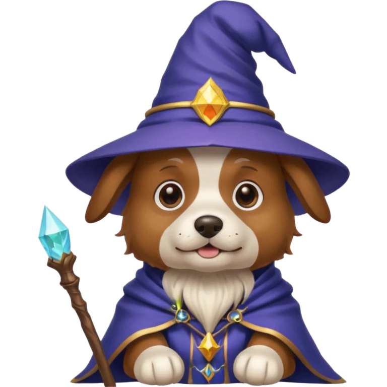 Dog wizard  emoji