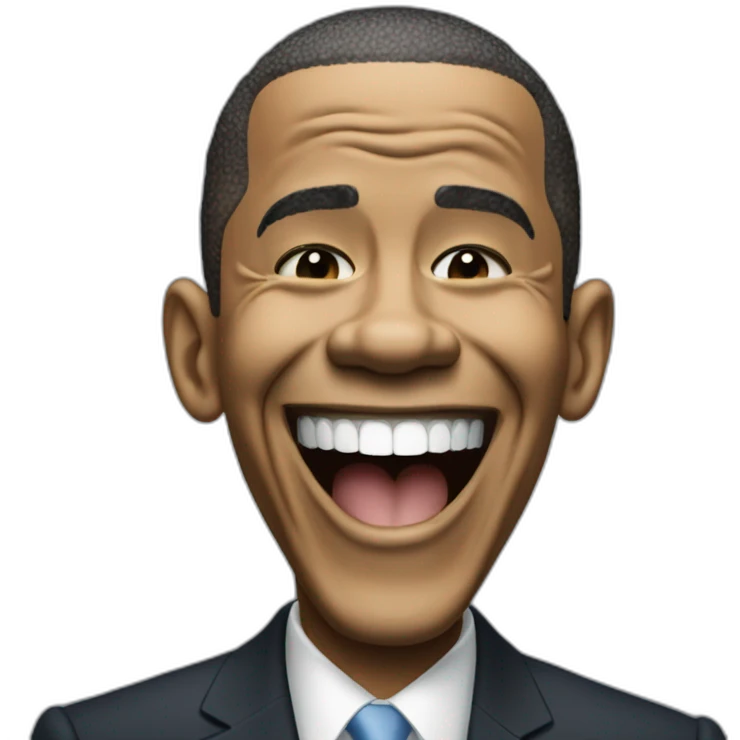barac obama laugh emoji