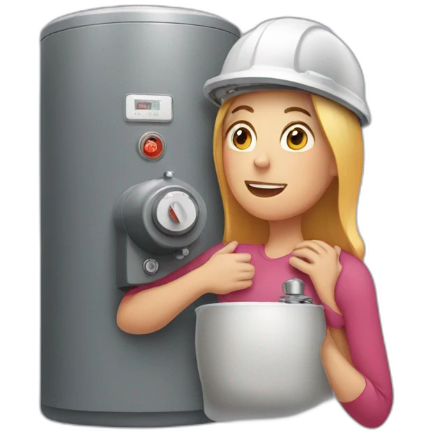 woman hugging a boiler emoji