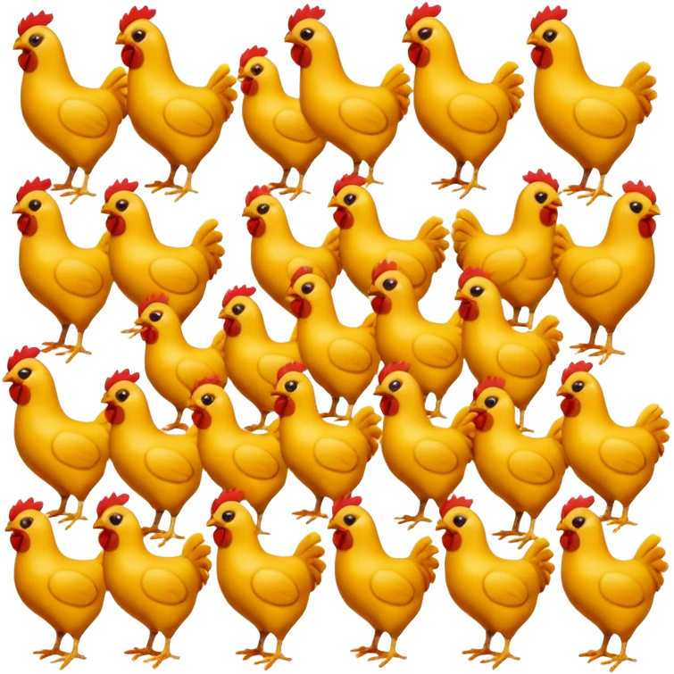 chicken 3d imoji count 100 transparent emoji
