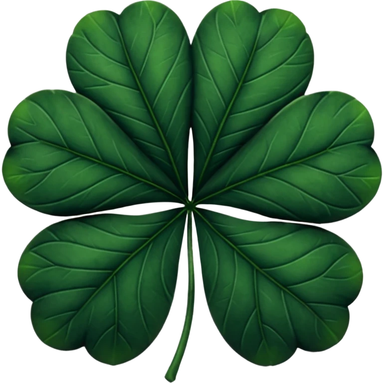 Trébol negro de cinco hojas  emoji