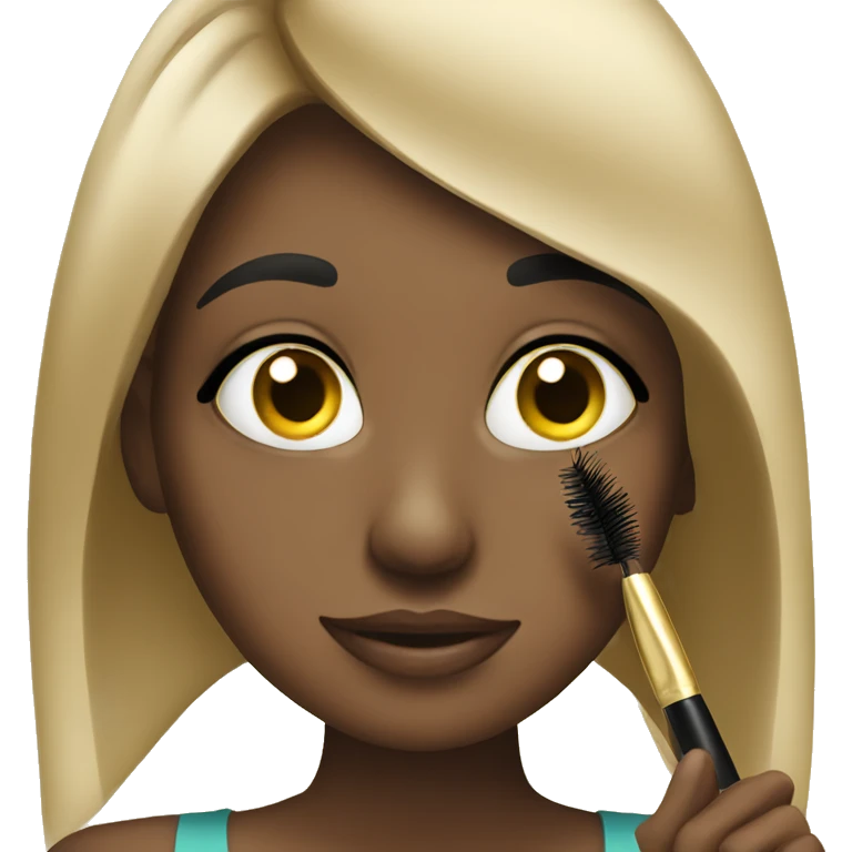 girl applying mascara emoji