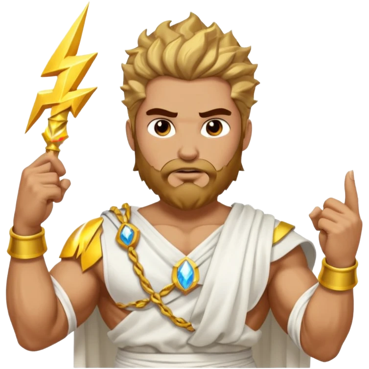 Greek god Zeus emoji