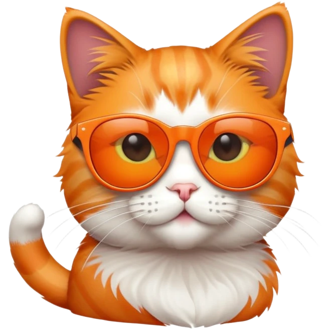 Cat with sunglasses emoji