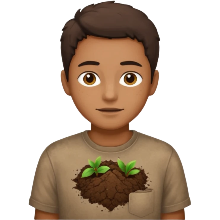 Soil on the Shirt. emoji