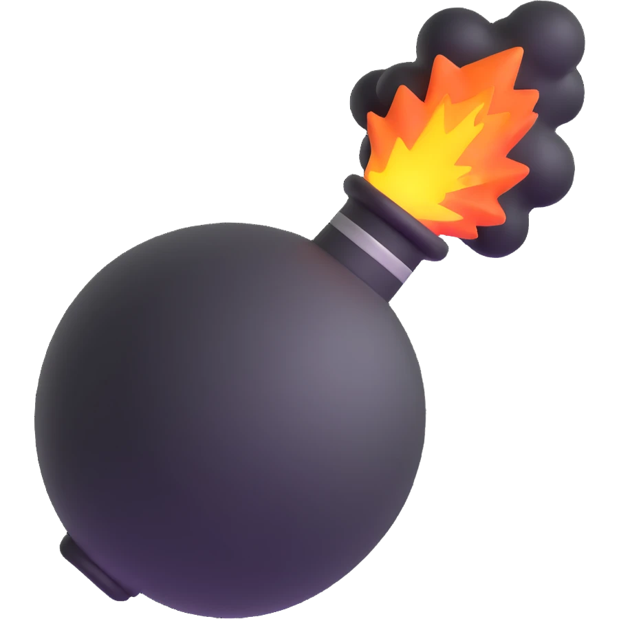 bomb emoji