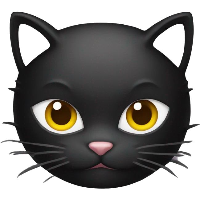 black kitty ninja mask emoji