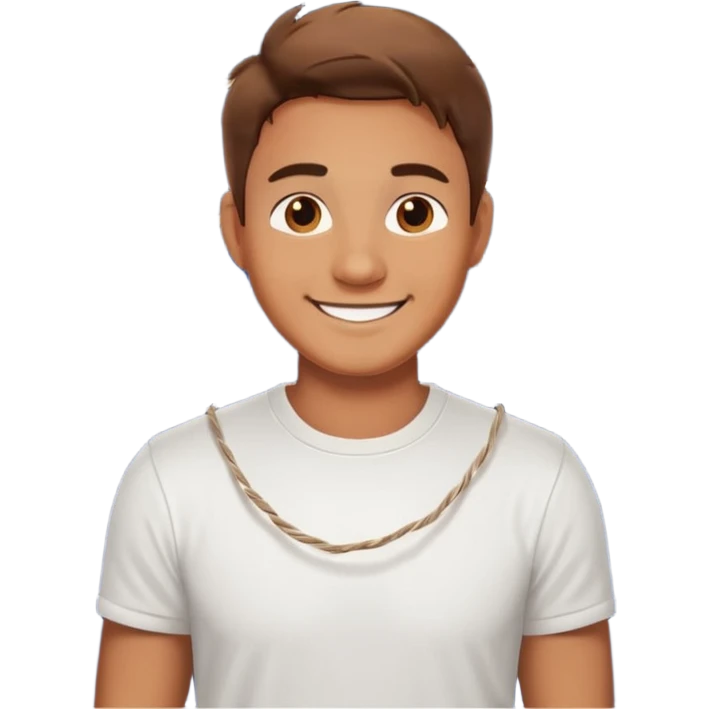 Man posing with lights emoji