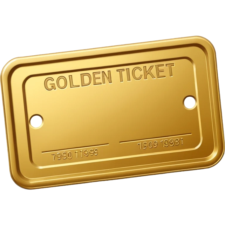 Golden ticket wonka emoji