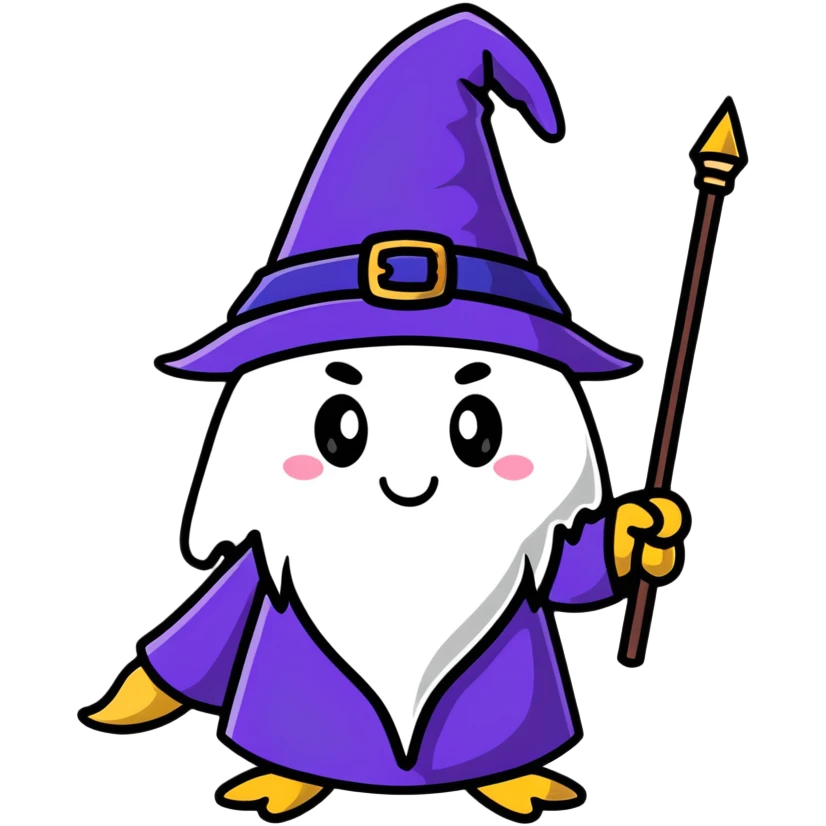 wizard hat and wand emoji