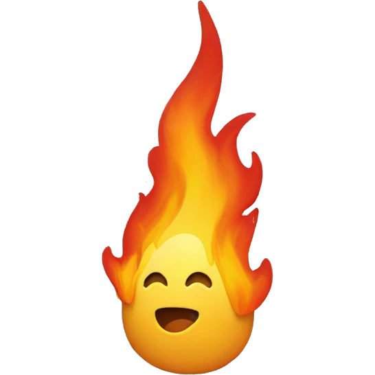 Linux on fire emoji