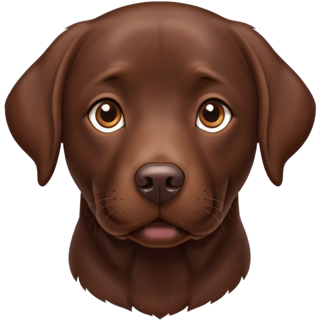 Chocolate lab emoji