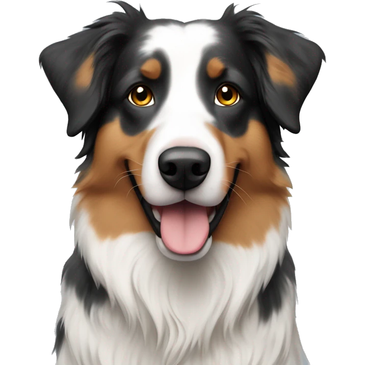 Merle English shepherd emoji