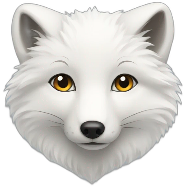 Arctic fox emoji