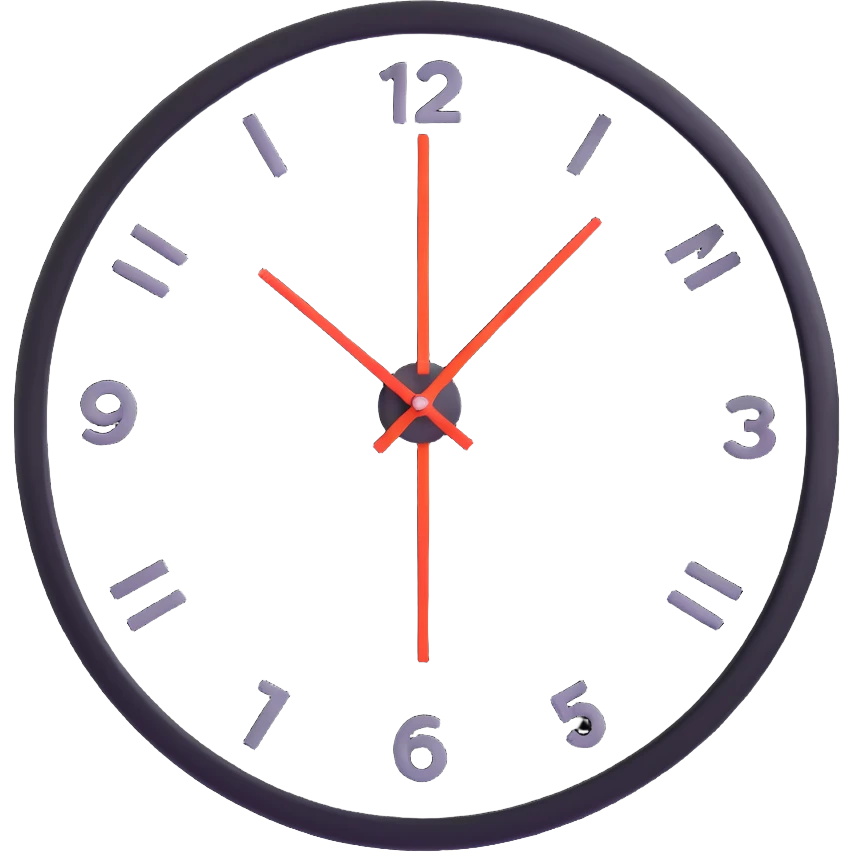 A clock with its hands spinning fast, showing the rapid passage of time. emoji