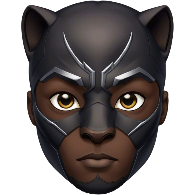 Black panther man emoji