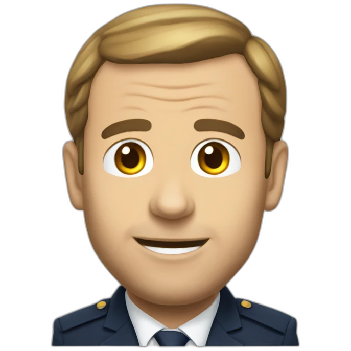Macron pousse en l’air emoji