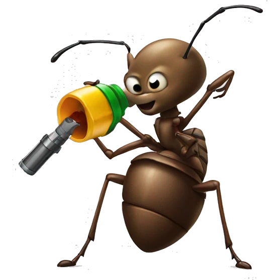 ant holding a grenade  emoji
