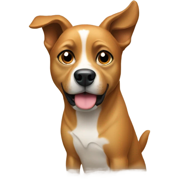 dog gazing at viewer fawn  emoji