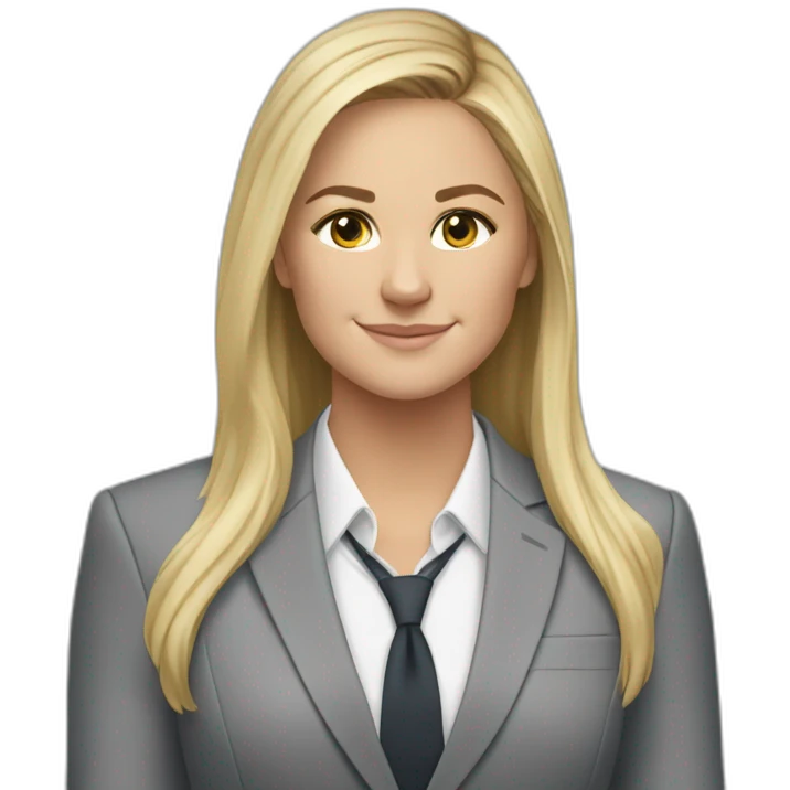 Lindsey Horan wearing grey suit with no tie emoji