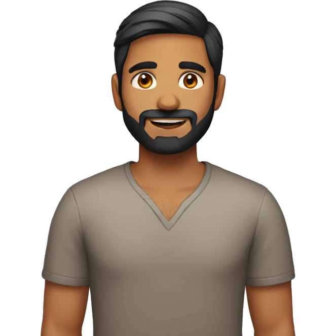 indian male 30 years old with short beard emoji