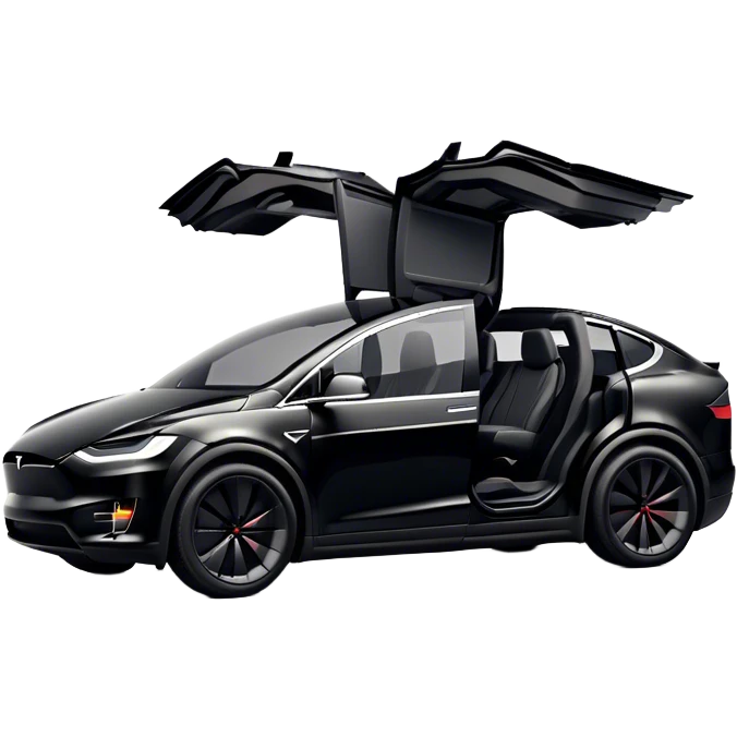 Tesla Model X - Tesla (Model Year: 2022) (Iconic colour: Black) emoji