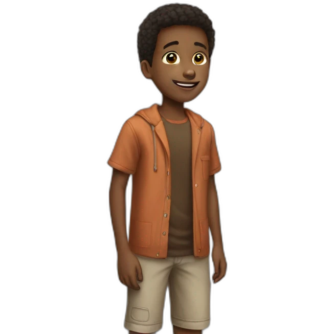 a tall kid emoji