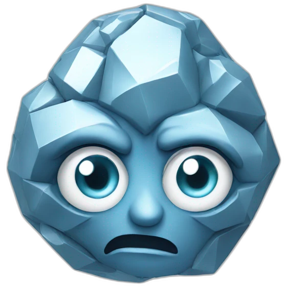 emoji diamond brain with eyes emoji