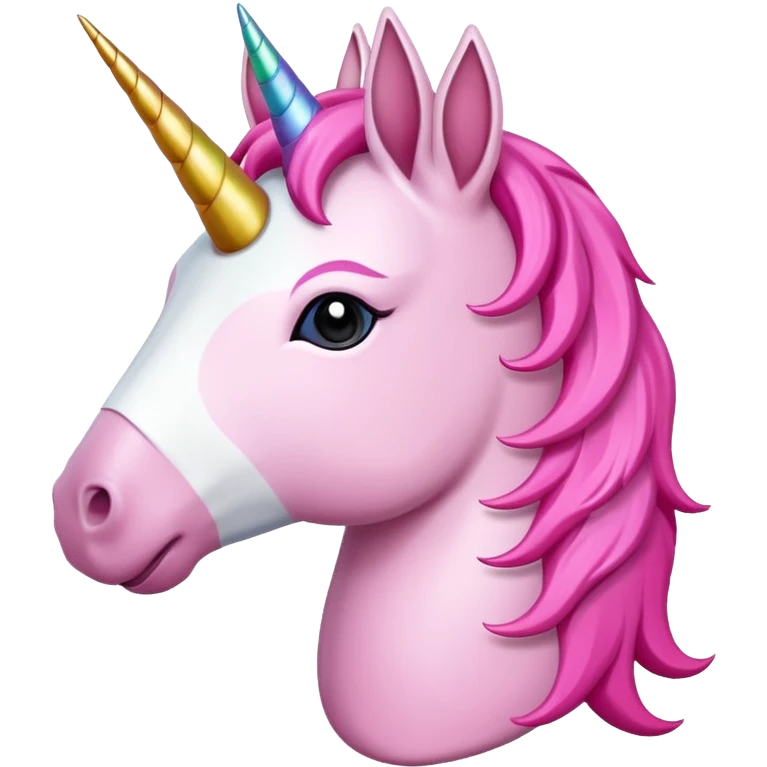 Pembe kalp tutan pembe unicorn emoji