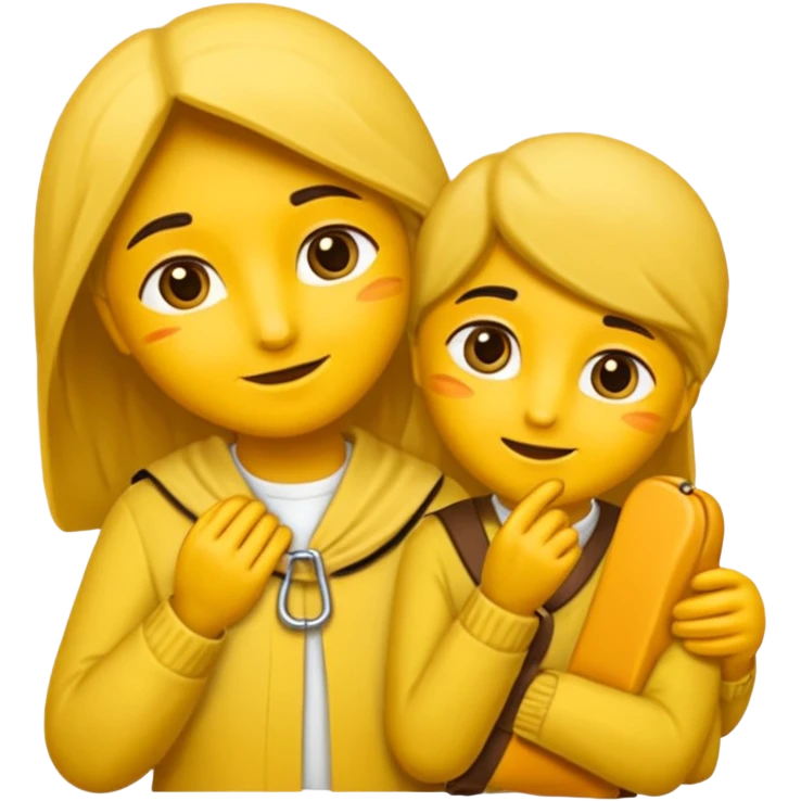 یه زن رو زانو که رو به روی پاهای یه مردِ ایستاده‌ نشسته emoji