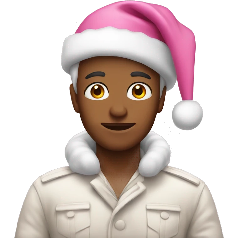 Pink Christmas emoji